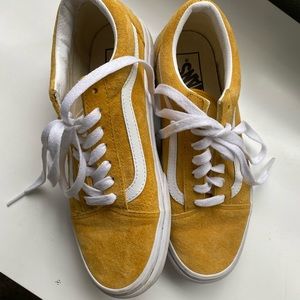Yellow old skool vans